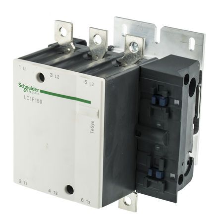 LC1F150, Schneider Electric 3 Pole Contactor - 150 A TeSys F, 3NO, 80 kW, Контактор