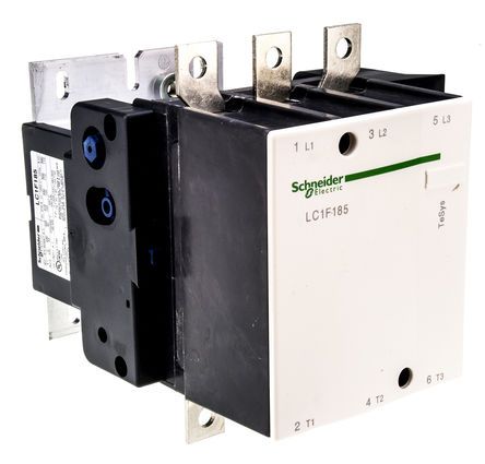 LC1F185, Schneider Electric 3 Pole Contactor - 185 A TeSys F, 3NO, 100 kW, Контактор