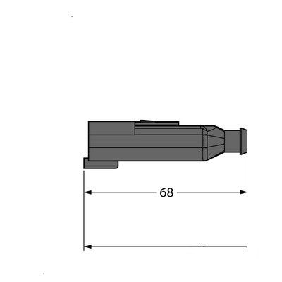 DT04-4P-A-2/TXL Соединитель кабельный с разъемом Deutsch DT04