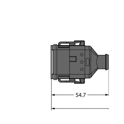 DT06-12S-A-2/TXL Соединитель кабельный с разъемом Deutsch DT06