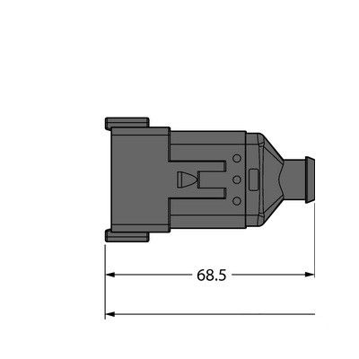 DT04-12P-A-2/TXL Соединитель кабельный с разъемом Deutsch DT04