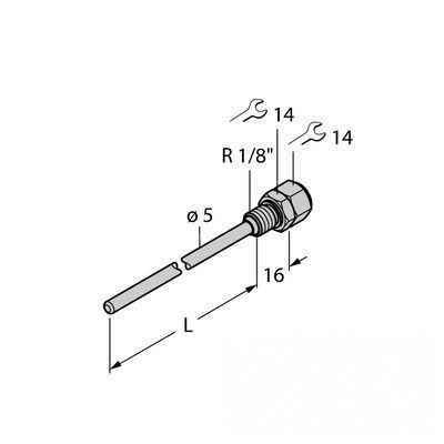 THW-3-R1/8-A4-L050 Гильза для термосопротивлений