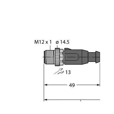 RSSD-PSWS4M-4416-1M Кабель Industrial Ethernet/PROFINET, оболочка PUR