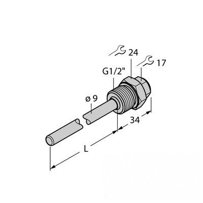 THW-6-G1/2-A4-L200 Гильза для термосопротивлений