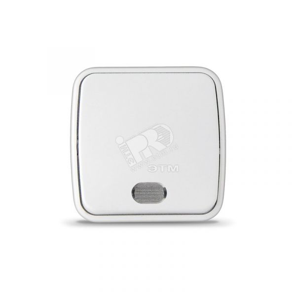 Выключатель Электра одноклавишный с подсветкой белый