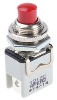 1212C RED, APEM 1NC Momentary Push Button Switch, 12.2 (Dia.)mm, Panel Mount, 250V ac, Кнопочный переключатель