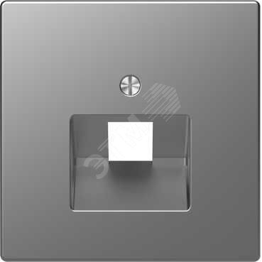 Накладка центральная D-Life для розетки одинарной RJ45 сталь нержавеющая SD