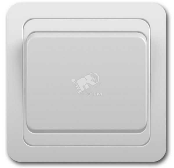 Выключатель одноклавишный, скрытый, белый, 10А, 2021