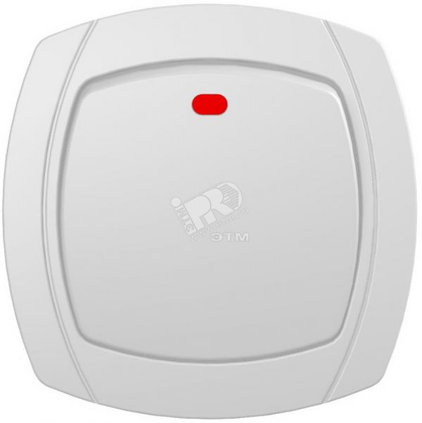 Выключатель одноклавишный, скрытый, белый, с индикацией 10А, 6121