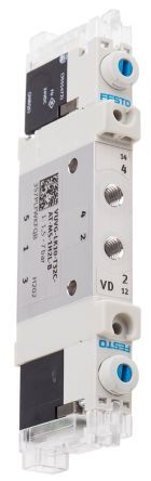 VUVG-LK10-T32C-AT-M5-1H2L-S, Festo 3/2 Solenoid Valve Solenoid/Spring Metric M5 VUVG Series, Клапан