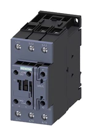 3RT2036-1AC20, Siemens 3 Pole Contactor - 50 A, 24 V ac Coil, SIRIUS Innovation, 3NO, 22 kW, Контактор