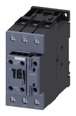 3RT2036-1AM20, Siemens 3 Pole Contactor - 50 A, 230 V ac Coil, SIRIUS Innovation, 3NO, 22 kW, Контактор