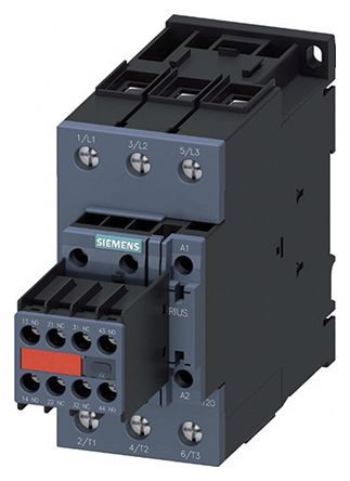 3RT2036-1AP04-3MA0, Siemens 3 Pole Contactor - 50 A, 230 V ac Coil, SIRIUS Innovation, 3NO, 22 kW, Контактор