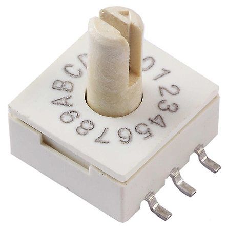 221ADC16, CTS 16 Way Through Hole Rotary Switch SPST, Переключатель