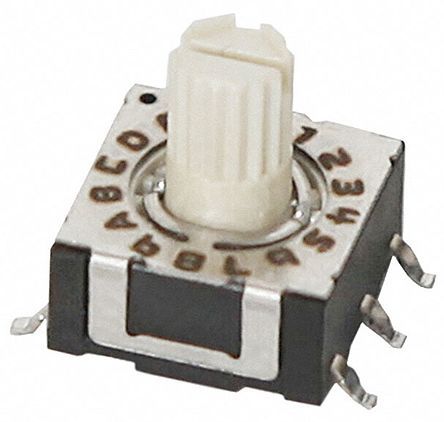 220AMC16R, CTS 16 Way Surface Mount Rotary Switch SPST, Rotary Actuator, Переключатель