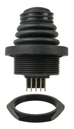 HS2A22SA, APEM, 2 Axis Way Thumbstick Winged Hat, Spring Return, IP68, IP69K Rated, Джойстик-переключатель