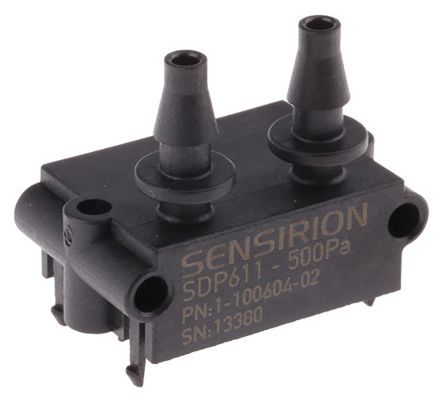 SDP611, Sensirion Pressure Sensor for Air, Nitrogen Gas, Oxygen Gas , 500Pa Max Pressure Reading I2C, Датчик давления