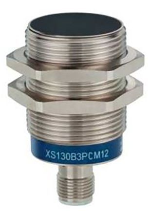 XS130B3PCM12, Telemecanique Sensors M30 x 1.5 Inductive Sensor - Barrel, PNP-NO/NC Output, 15 mm Detection, IP65, IP67, IP69K, M12 -, Индуктивный датчик приближения