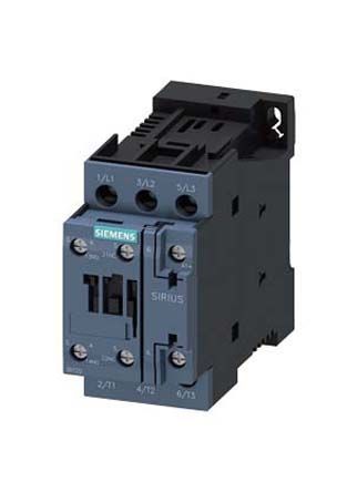 3RT2023-1BG40, Siemens 3 Pole Contactor - 9 A SIRIUS Innovation, 3NO, 4 kW, Контактор