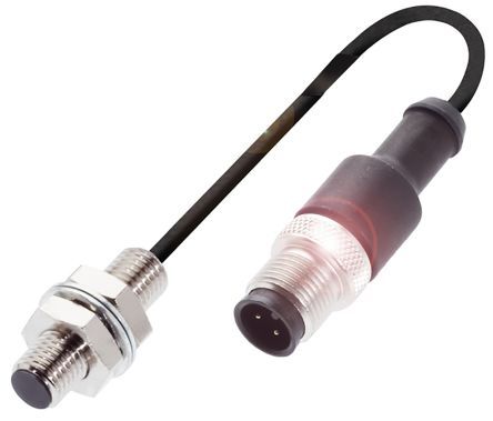 BES 516-324-G-E4-C-S4-00,3, BALLUFF M8 x 1 Inductive Sensor - Barrel, PNP-NO Output, 2 mm Detection, IP68, M12 - 4 Pin with cable Terminal, Индуктивный датчик приближения