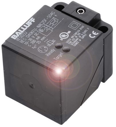 BES Q40KFU-PAC35E-S04G, BALLUFF Inductive Sensor - Block, PNP-NO/NC Output, 35 mm Detection, IP67, M12 - 4 Pin Terminal, Индуктивный датчик приближения