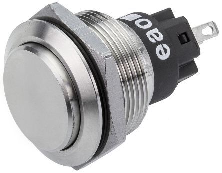 82-6161.1000, EAO Single Pole Double Throw (SPDT) Momentary Push Button Switch, IK10, IP65, IP67, 22 (Dia.)mm, Panel Mount, 240V ac/dc, Кнопочный переключатель