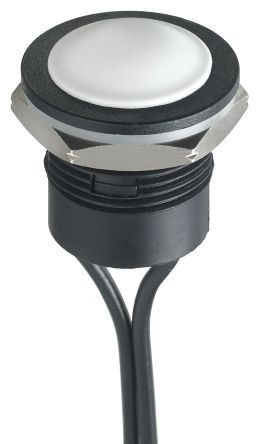 IAR3F1700, APEM Single Pole Single Throw (SPST) Momentary Push Button Switch, IP65, IP67, 16.2 (Dia.)mm, Panel Mount, 24V dc, Кнопочный переключатель