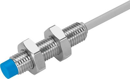 SIEN-M8NB-NS-K-L, Festo M8 x 1 Inductive Sensor - Barrel, NPN-NO Output, 2.5 mm Detection, IP65, IP67, Cable Terminal, Индуктивный датчик приближения