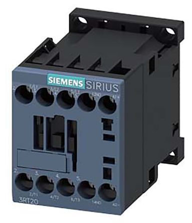 3RT2015-1KB41, Siemens Contactor Relay - 3NO, 6.1 A @ 600 V F.L.C, 18 A Contact Rating, 3 kW, 24 V dc, 3PST, Контактор