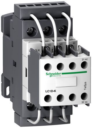 LC1DLKB7, Schneider Electric 3 Pole Capacitor Switching Contactor - 28 A, 24 V ac Coil, TeSys D, 3NO, Контактор