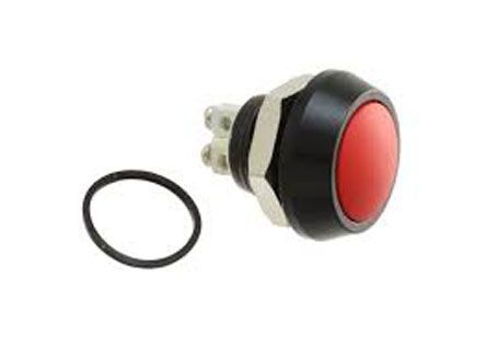 MMP0120/ARDP, Bulgin Single Pole Single Throw (SPST) Momentary Push Button Switch, IP67, Panel Mount, 36V dc, Кнопочный переключатель