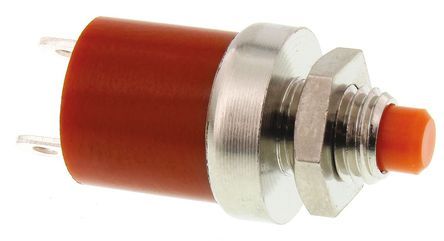 MSP103C, KNITTER-SWITCH Single Pole Double Throw (SPDT) Momentary Miniature Push Button Switch, 10.5 (Dia.)mm, Panel Mount, 250V, Кнопочный переключатель