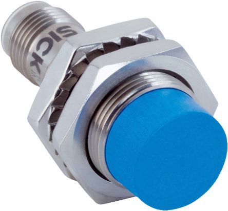 IMB18-12NPPVC0K, Sick M18 x 1 Inductive Sensor - Barrel, PNP-NO/NC Output, 12 mm Detection, IP68, IP69K, IO-Link, M12 - 4 Pin Terminal, Индуктивный датчик приближения