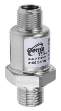 3100B0010G01E000, Gems Sensors Pressure Sensor for Various Media , 10bar Max Pressure Reading Analogue, Датчик давления