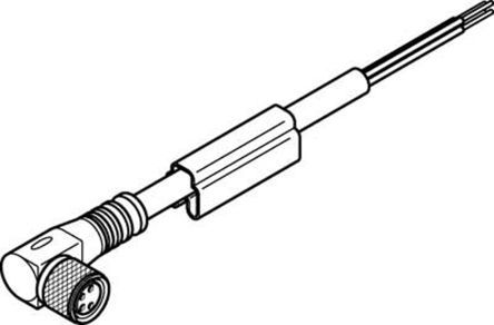 NEBU-M8W4-K-5-LE4, Festo Cable Lead