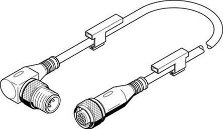 NEBU-M12G5-K-2-M12W5, Festo Cable Lead