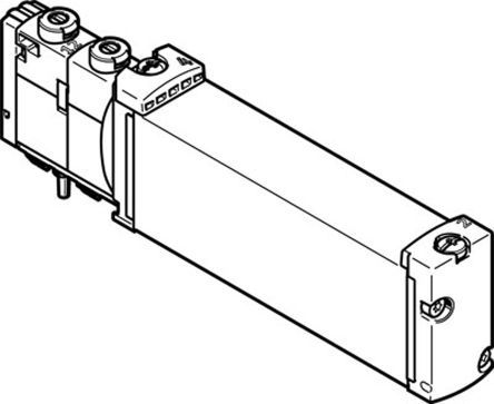 VUVG-B18-M52-RZT-F-1T1L, Festo 5/2 Solenoid Valve Electrical VUVG Series, Клапан
