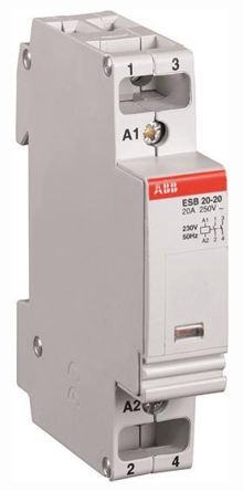 ESB20-02, ABB 2 Pole Contactor - 20 A, 24 V ac Coil, System M Pro, 2NC, 1.1 kW, Контактор