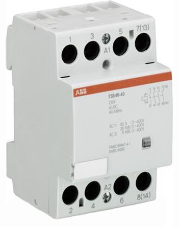 ESB40-40, ABB 4 Pole Contactor - 40 A, 24 V ac Coil, System M Pro, 4NO, 22 kW, Контактор