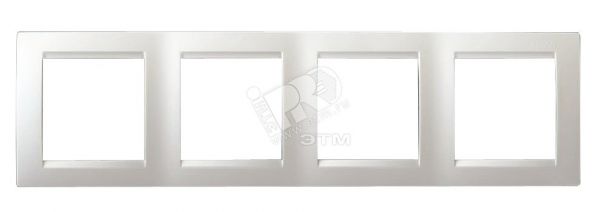 15 Рамка на 4 поста белый