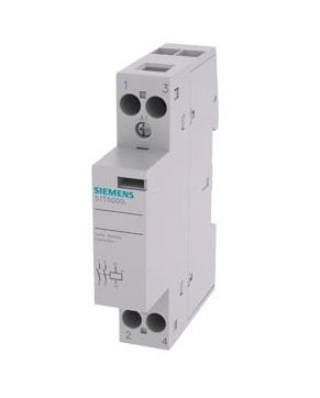 5TT5000-2, Siemens 2 Pole Installation Contactor - 20 A, 230 V ac Coil, Sentron, 2NO, Контактор