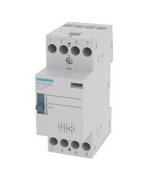 5TT5030-6, Siemens 4 Pole Installation Contactor - 25 A, 220 V AC/DC Coil, Sentron, 4NO, Контактор