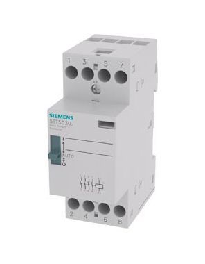 5TT5030-8, Siemens 4 Pole Installation Contactor - 25 A, 24 V AC/DC Coil, Sentron, 4NO, Контактор