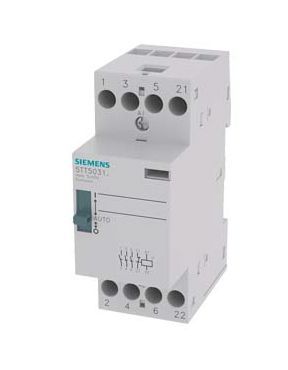 5TT5031-6, Siemens 4 Pole Installation Contactor - 25 A, 220 V AC/DC Coil, Sentron, 3NO, Контактор