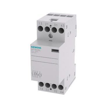 5TT5032-2, Siemens 4 Pole Installation Contactor - 24 A, 24 V AC/DC Coil, Sentron, 2NO/2NC, Контактор