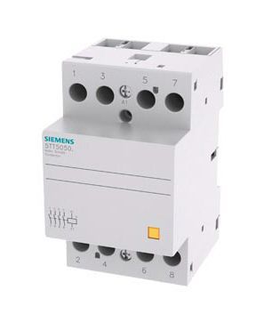 5TT5050-2, Siemens 4 Pole Installation Contactor - 63 A, 24 V AC/DC Coil, Sentron, 4NO, Контактор