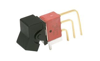 E101J1AQE2, C & K Single Pole Double Throw (SPDT), On-(On) Rocker Switch Panel Mount, Клавишный переключатель