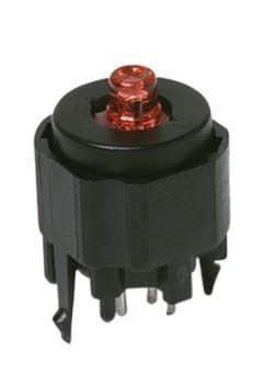 K12GO BK 1.5 3.5/7N, C & K Single Pole Single Throw (SPST) Momentary Push Button Switch, IP40, PCB, 30V dc, Кнопочный переключатель