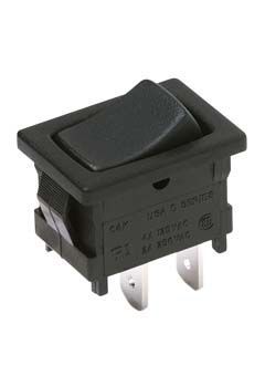 D501J12S2APQA, C & K Single Pole Double Throw (SPDT), On-On Rocker Switch, Клавишный переключатель