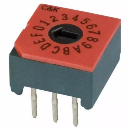 CRD16RM0CB, C & K 16 Way Through Hole DIP Switch, Переключатель